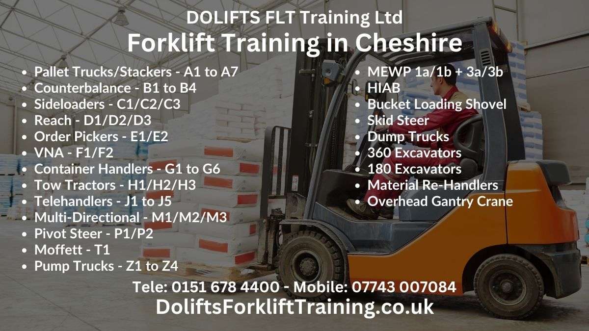 Dolifts Forklift Training in Cheshire