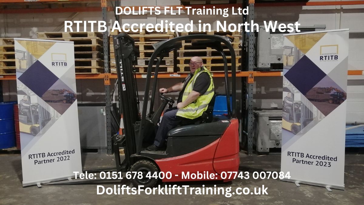 RTITB accredited A5 Pedestrian Pallet Stacker Training Courses in North West England