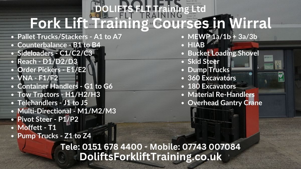 RTITB Accredited Fork Lift Truck Training Courses in Wirral