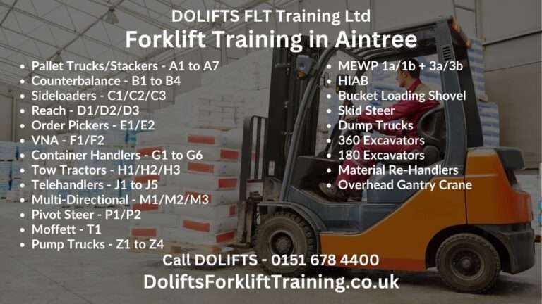 Forklift Training In Aintree | Dolifts Forklift Training Wirral ...
