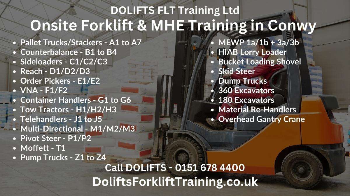 DOLIFTS Onsite Forklift Training in Conwy MHE Training gs