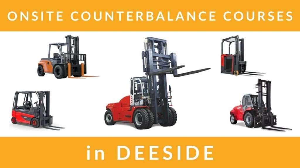 Onsite Counterbalance Forklift Training Courses in Deeside RTITB