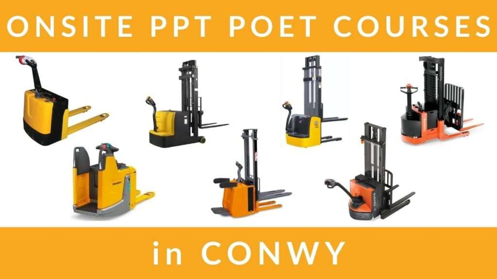 Onsite Pallet Truck PPT POET Pallet Stacker Truck Training Courses in Conwy RTITB