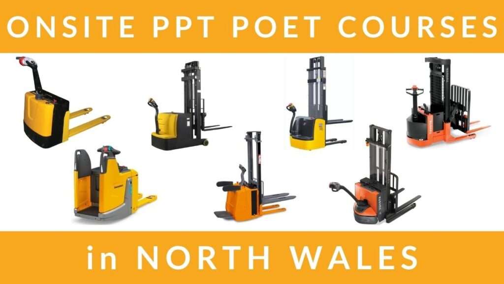 Onsite Pallet Truck PPT POET Pallet Stacker Truck Training Courses in North Wales RTITB
