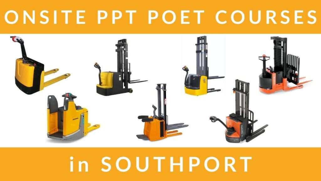Onsite Pallet Truck PPT POET Pallet Stacker Truck Training Courses in Southport RTITB